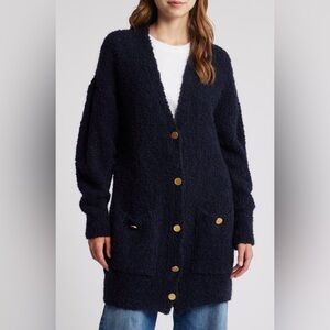 Frame Denim Navy Cardigan Sweater
